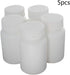 Othmro 5pcs 51ml/1.72oz PE Plastic Lab Chemical Reagent Bottles, Wide Mouth Round Sample Liquid Storage Containers with