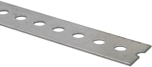 Forney 49640 Gauge Slotted Flat Plated Steel, 1-3/8" x 3', Silver