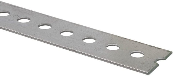 Forney 49640 Gauge Slotted Flat Plated Steel, 1-3/8" x 3', Silver