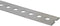 Forney 49640 Gauge Slotted Flat Plated Steel, 1-3/8" x 3', Silver