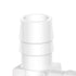 Quickun 3/8" Hose Barb 90 Degree Elbow L Fitting, Plastic 2 Way Equal Barbed Joint Splicer (Pack of 5)