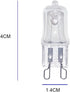 ShuoHui 5pcs G9 Bulb 25 40 60 120 Dimmable T4 (40, Halogen Watt Volt JCD Type Bi-Pin Base for Chandeliers, Pendants