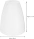 30mm White Plastic Lamp Shade Replacement - Flat Top Hard Hat Style Light Cover for Floor/Table Lamps, Center Hole