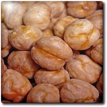 3dRose 6 Inch Chickpeas - Brown, Chickpea, Contemporary, Food, Fruit, Kitchen Art, leblebi Ceramic Tile