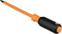 Klein Tools 6886INS Insulated Screwdriver, 1000V #1 Square Tip with 6-Inch Shank, Cushion-Grip Handle
