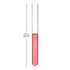 XCD Glass Test Tubes (20 Pack), Transparent Test Tubes Borosilicate Glass Round Bottom Test Tubes for Laboratory Cylindrical Tubes, 20 mm O.D. x 200 mm Length
