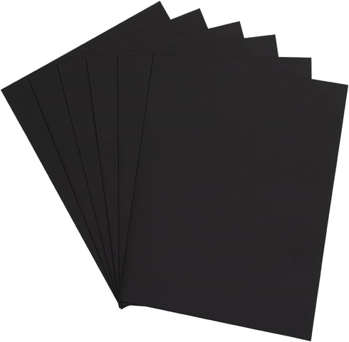 JAM PAPER Two Pocket Textured Linen Presentation Folders, Letter Size Business Folder, Black, Bulk 25/Pack