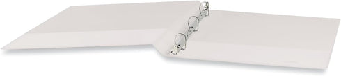 Universal Deluxe Round Ring View Binder, 1/2-Inch Capacity, 8.5 x 11, White