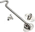 POWERTOOL Cabin Hook, 1pc Heavy Duty Lock Hook and Eye Latch, Solid Stainless Steel Door Lock for Window