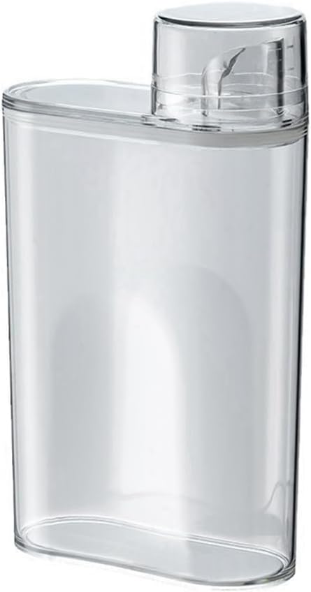 TKOWTB Transparent Laundry Detergent Dispenser Bottle Sealed Tank for Detergent Powder Laundry Room