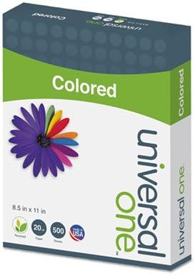 Universal One 20lb, 8-1/2 11, 500 1 Universal - Colored Paper, x Goldenrod, Sheets/Ream - Sold As Ream - All printers