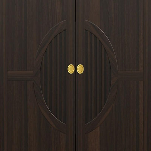 SANCHAKOU 4 Pack Dresser Handles Knobs Bedside Table Mushroom Handle Pure Copper Single Hole Shoe Cabinet Drawer Handle