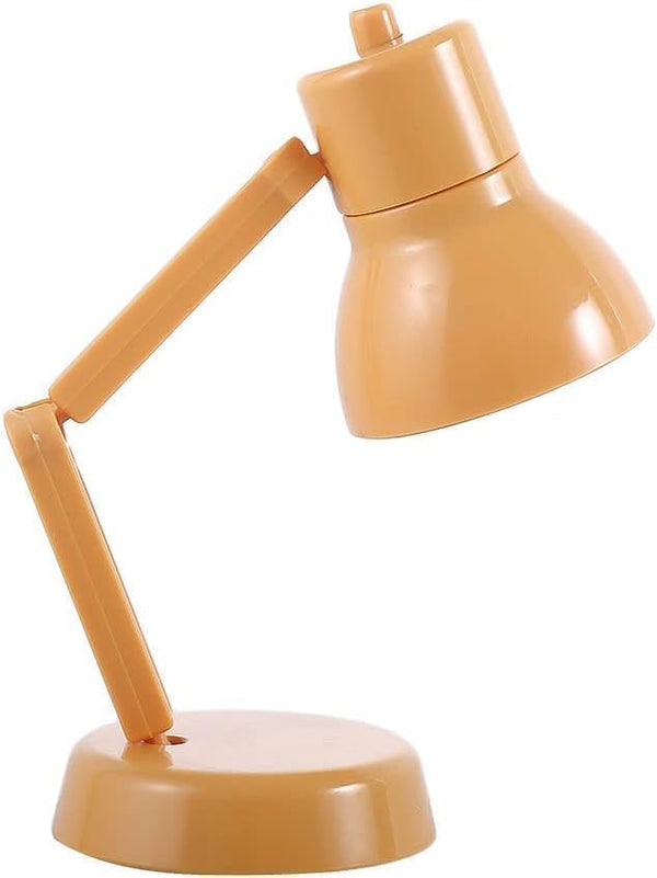 Tiosen LED Mini Table Lamp, Miniature LED Desk Lamp for Dollhouse, Fold-able Night
