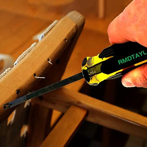 Heavy Duty Staple Remover Tool for Upholstery, Construction Staple Puller Tack Lifter for Removing Nails and Tacks