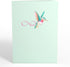 Lovepop Everyday Pop-Up Card - 3D Love Greeting Card for Her, Him, Girls, Boys, Lovely Hummingbird, 5" x 7"
