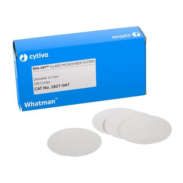 Whatman 1827-042 Glass Microfiber Filter, 1.5 Micron, 3.7 s/100mL Flow Rate, Grade 934-AH, 4.25cm Diameter (Pack of 100)