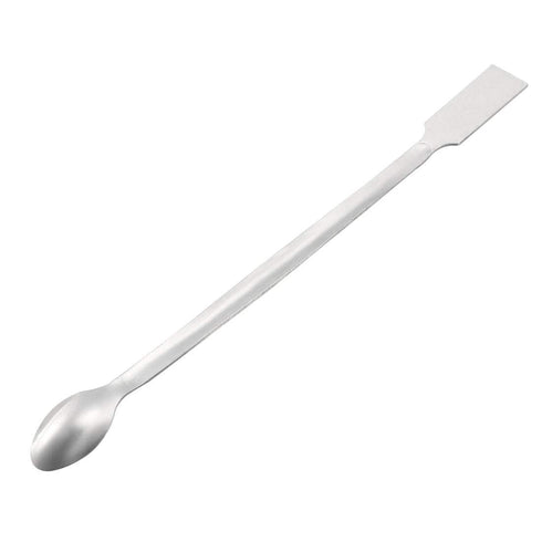 uxcell 2Pcs Lab Sampling Reagent Spoon - 304 Stainless Steel 2 in 1 Double Head Mixing Spatula 150mm