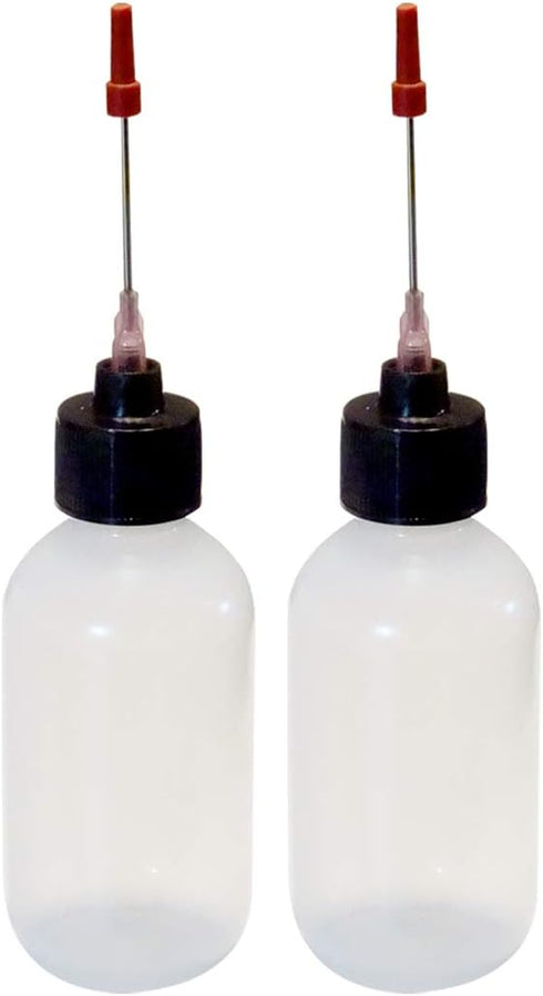 2-2oz Plastic Squeeze Bottles with 1.5" Stainless Applicators