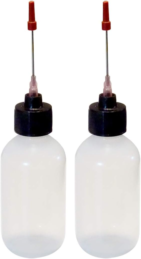 2-2oz Plastic Squeeze Bottles with 1.5" Stainless Applicators