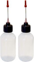 2-2oz Plastic Squeeze Bottles with 1.5" Stainless Applicators