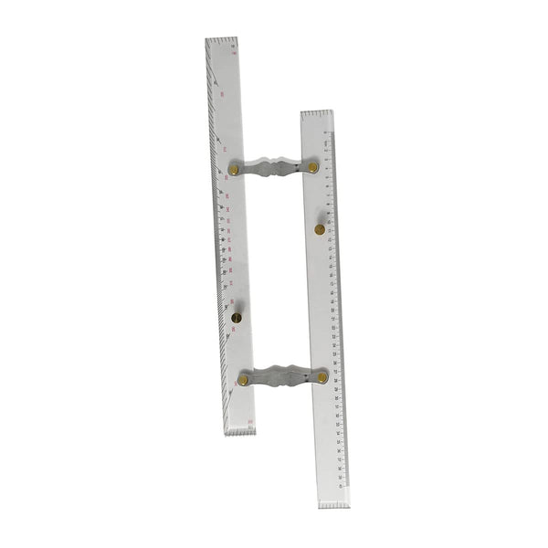 Naroote Marine Navigation Parallel Ruler, High Accuracy Clear Scale Mapping Points to Pull
