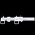 TableRe Optical Vernier PD Ruler, Pupil Distance Meter, Eye Ophthalmic Tool (1 Pack)