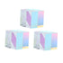 3sets 3pcs*3 Prism Cube Glass Cube for Light Refraction Experiment School Science Kit