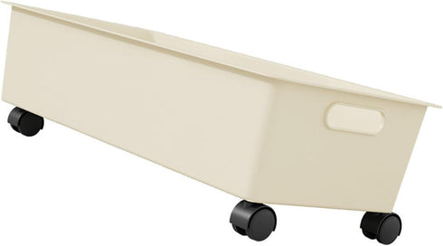 Cryfokt Storage Cart, Multipurpose Stable Structure with Double Handles, Under Desk Rolling