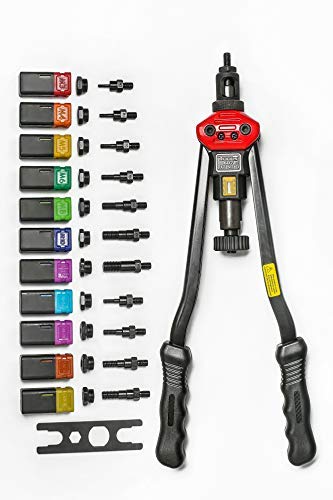 RZX 16" RIVET NUT TOOL Hand Blind Riveter, RIVNUT Riveting Tools with Nut Setting System M3 M4 M5 M6 M8 M10 M12, 10-24,