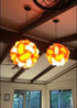 Lightingsky 15 XXL-20 inch/50CM) DIY IQ Jigsaw Puzzle Lampshade Ceiling Pendant Lamp Shade Kit with Feet Hanging Light
