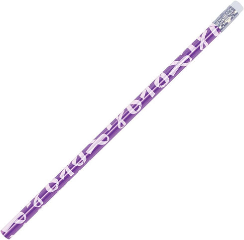Awareness Ribbon Pencil – Set of 24 - Made in USA (Purple) by AAkron