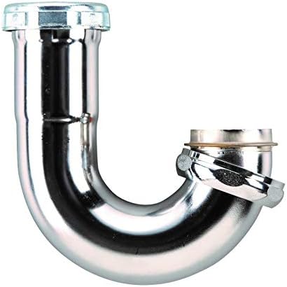 KEENEY 10488K 22-Gauge Sink Trap J-Bend, 1-1/2-Inch Chrome