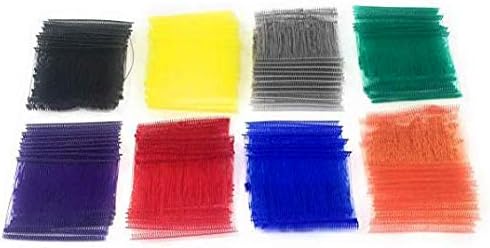 Standard Tagging Gun Barbs Fasteners 3 Inch 500 Each of Black Red Blue Green Orange Purple Grey Yellow 4000 Total Barbs by ExecuSystems