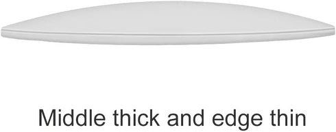 Door Knob Wall Shield, Transparent Round Soft Rubber Protector, Self Adhesive Door Handle Bumper Pack of 2 (Large Round