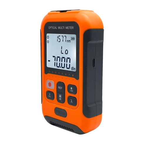 Fiber Optic Cable Tester, Portable Optical Fiber Power Meter with Universal FC/SC/ST Interface and Built-in 2Mw Visual