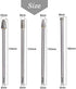 Mesee 4Pcs Tungsten Carbide Rotary Burr Set, 6-Inch Long Rotating Tools Kit with 6mm Shank for DIY Woodworking/Metal