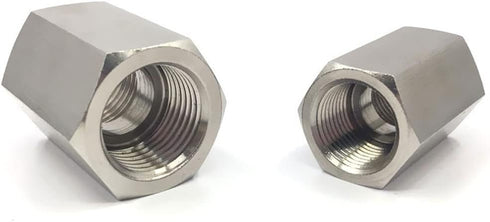 2pcs Pipe Fittings,Stainless Steel 3/8 NPT Female to 3/8 NPT Female Straight Hex Coupler/Coupling for Air, Liquid or Hydraulic Fitting,Industrial Air Tool Hose by TOCHUN