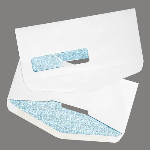 LUXPaper #10 Business Envelopes | Bottom Flap Window | Security Tint | 4 1/8" x 9 1/2" | White | 24lb. | 50 Qty