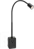 Plug in LED Wall Mounted Reading Light, Black Flexible Wall Sconce Spot