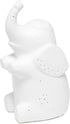 Simple Designs LT3337-WHT Fun Shaped Sitting Night Light Table Lamp, White Porcelain Elephant