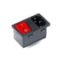 3PCS AC-14-F16 Power Switch, 10A 250V KCD4 Copper Power Socket Plug Fuse 3Pin Power Outlet