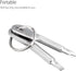 ZYL 4PCS Mini Pocket Screwdriver Set - Keychain Outdoor Tool Kit Stainless Steel Black & Silver