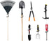 2PCS Heavy Duty Steel Garage Hooks, Utility Hook and Broom Holder Wall Mount for Organizing Cleaning Tools