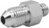(4-PACK) 6400-04-02-O Hydraulic Hose Adapter Fitting - 1/4" Male JIC 37° Flare × 1/8" Male O-Ring