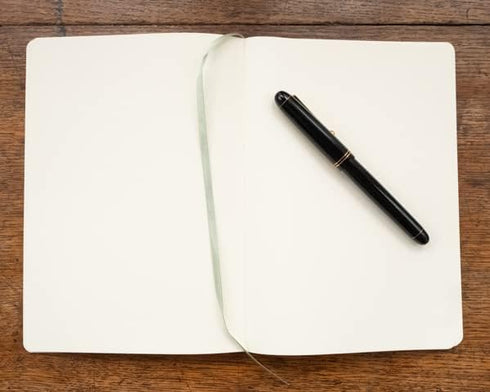 Tomoe River A5 Notebook, 68gsm Cream Paper, 192 Blank Pages with Lay Flat Binding for Writing and Sketching