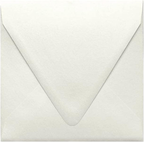 LUXPaper Square Contour Flap Invitation Envelopes, 6 1/2" x 6 1/2", Quartz Metallic, 50 Qty