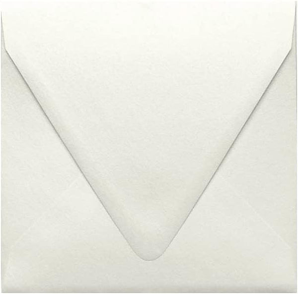 LUXPaper Square Contour Flap Invitation Envelopes, 6 1/2" x 6 1/2", Quartz Metallic, 50 Qty