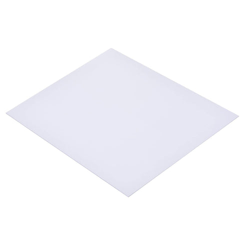 MECCANIXITY White ABS Plastic Sheet, 10x8x0.02inch for Building Model and DIY Crafts, Pack of 8
