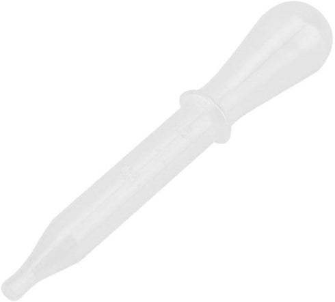 AUNMAS 100Pcs Plastic Transfer Dropping Pipette Eye Liquid Essential Oil Droppers with Rubber