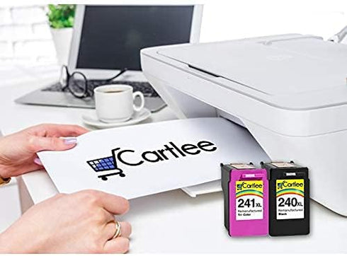 Cartlee Remanufactured Ink Cartridge Replacement for Canon PG-240XL 240 XL CL-241XL 241 XL for PIXMA MX472 MX452 MG3220